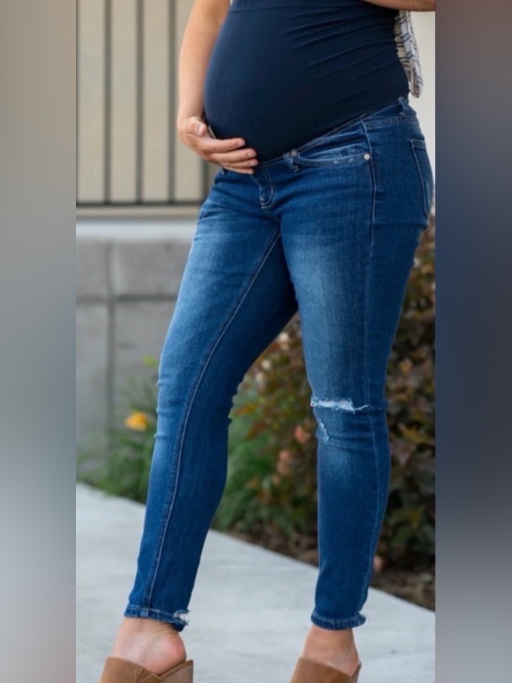 Blue Denim Maternity Jeans